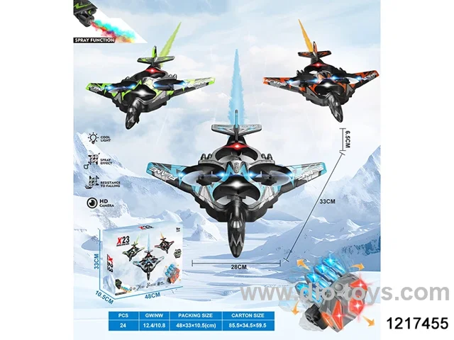 Spray Foam RC Fighter (Gravity Sensor One Touch Spray) (Included battery)