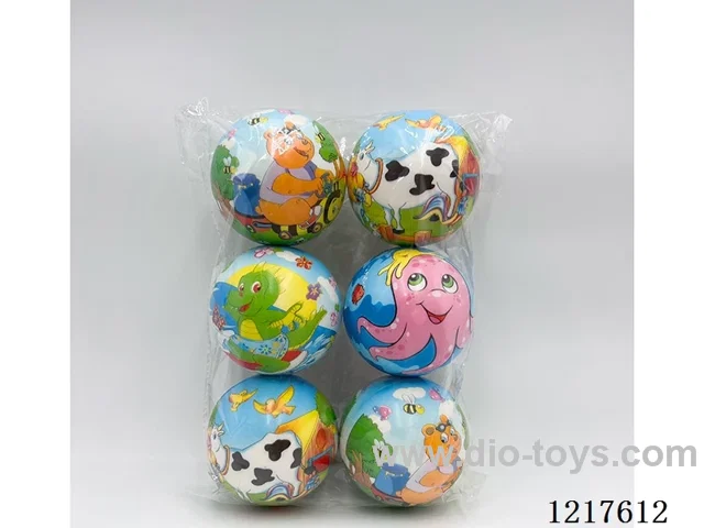 10cm PU Animal Ball 6CPS
