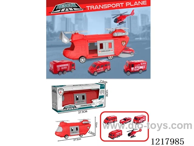 Stowage Fire Scenario Inertia Transport Plane + 5 Helicopter Cars