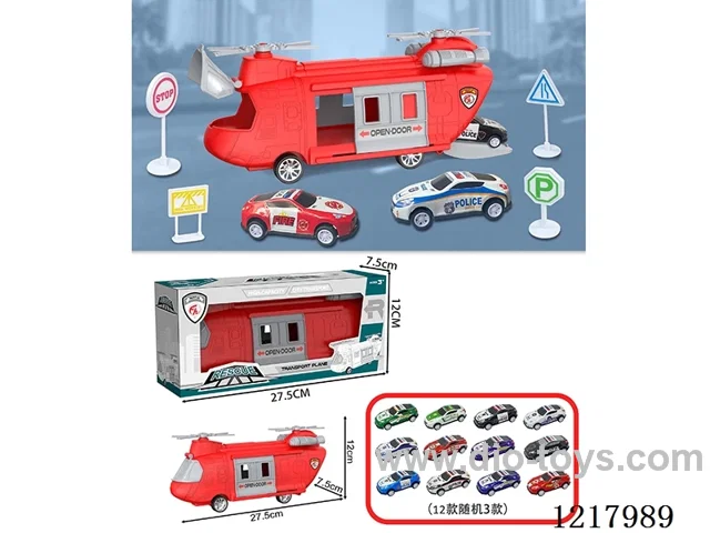 Stowage Fire Scene Inertia Transport Plane +3 Tin Car Road Signs
