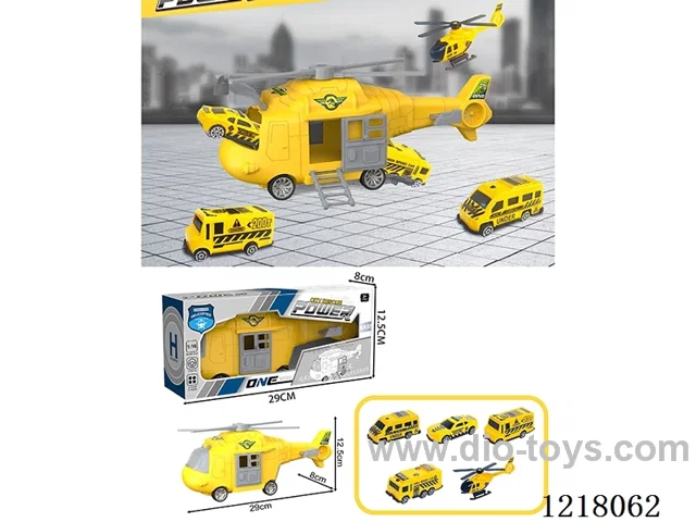 Stowage rescue scenario Inertia transporter + 5 helicopter cars