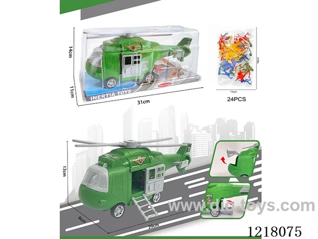 Stowage military Inertia transportation aircraft + 24 soldiers