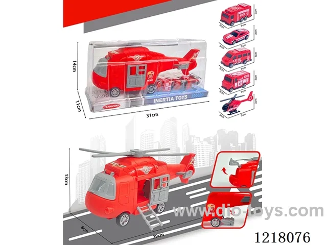 Stowage Fire Scenario Inertia Transport Plane + 5 Helicopter Cars