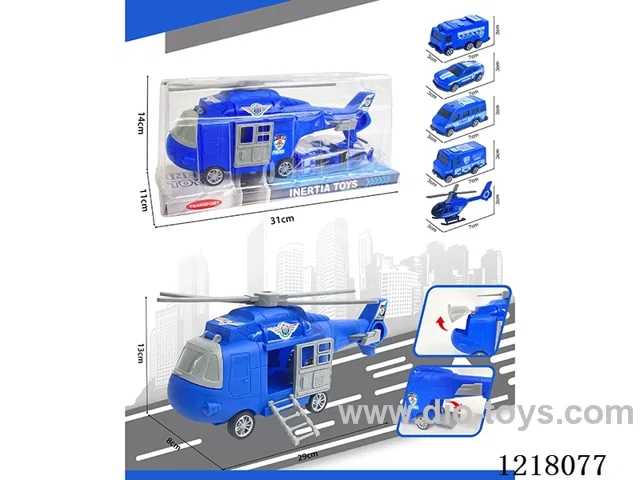 Stowage police Inertia transports + 5 helicopter cars