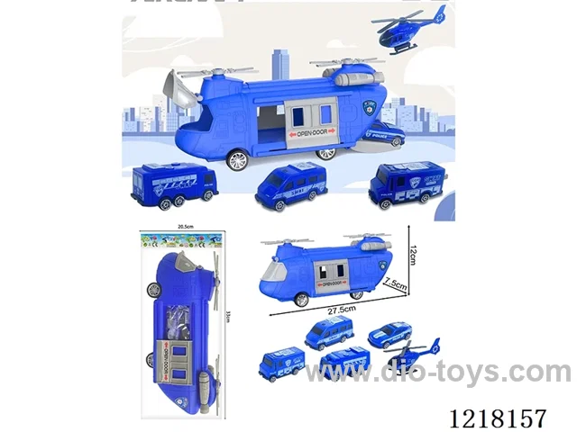 Stowage Police Scenario Inertia Transporter +5Helicopter Cars