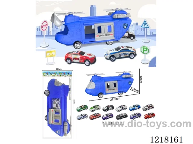 Stowage Police Scene Inertia Transport Plane +3 Tin Car Signposts
