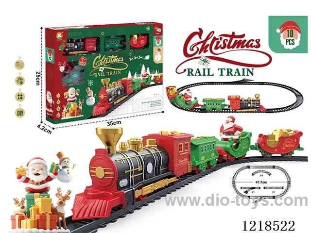 B/O track train not included 1*AA(Christmas model)