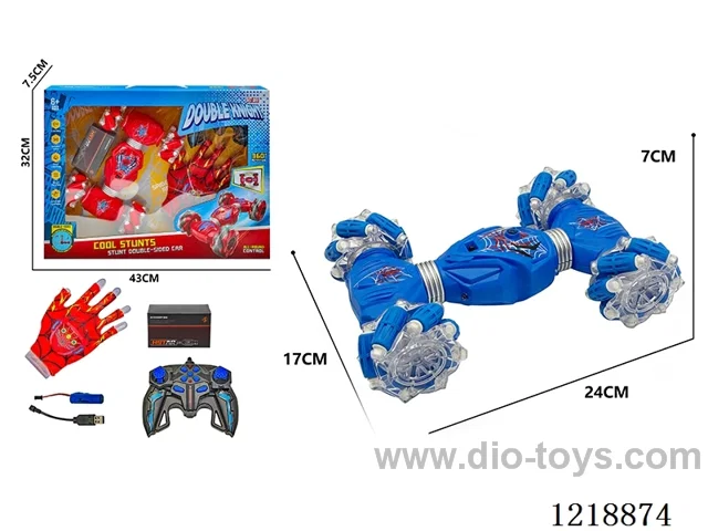 2.4G 11ch rc stunt car included battery + Glove Dual Remote Contro
