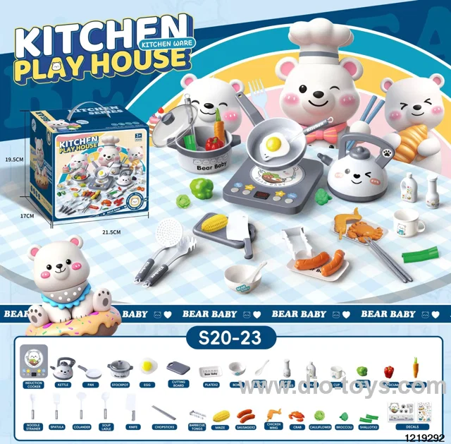 Little White Bear Kitchen Gift Set with Lights and Sounds