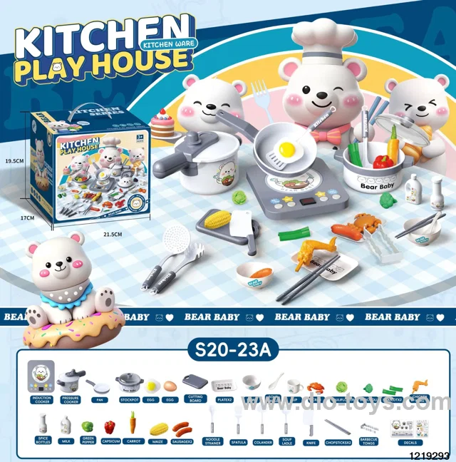 Little White Bear Kitchen Gift Set with Lights and Sounds