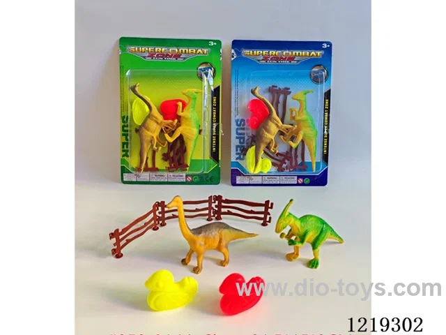 Dinosaur*2, Duck*2, Fence*3