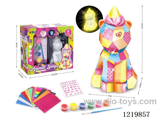 DIY graffiti night light-unicorn (included 3*AG13)
