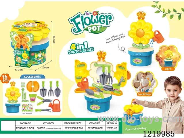 Gardening set with light 4 in 1