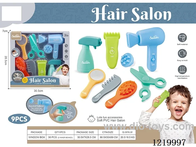 Soft Gel Play House Hairdressing Set
