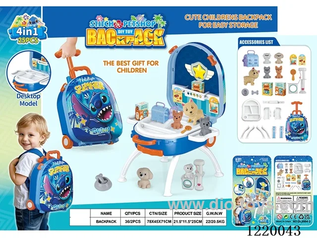 pet set 4 in 1 (Alloy Backpack)