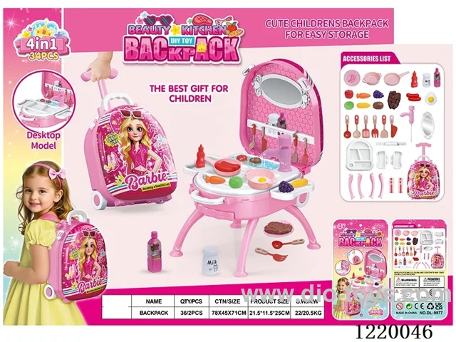 kitchen set 4 in 1 (Alloy Backpack)
