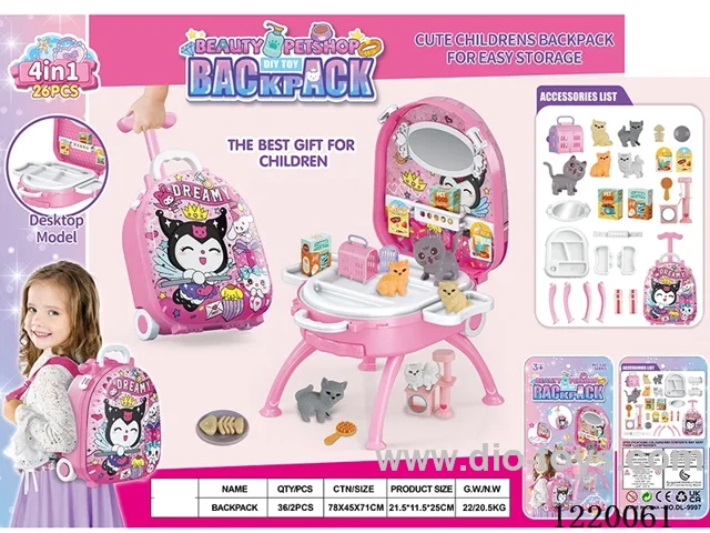 pet set 4 in 1 (Alloy Backpack)