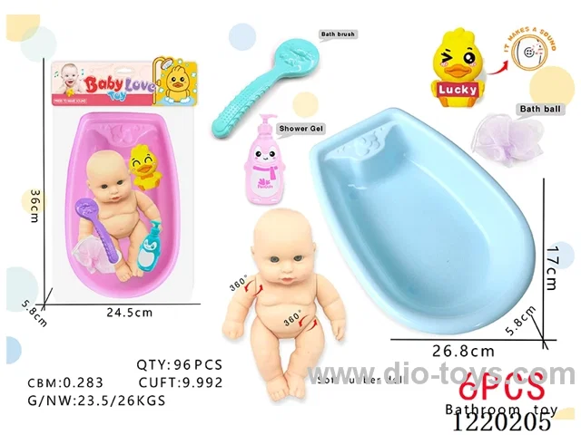 Vinyl Bathroom Toys 6PCS