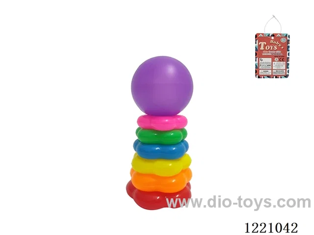 6-Layer Plum-shaped Rainbow Rings (Rooster)