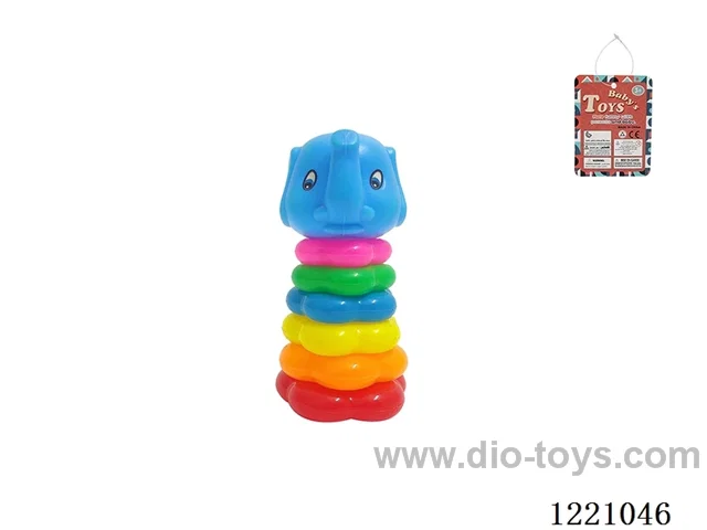 6-Layer Plum-shaped Rainbow Rings (Hen)