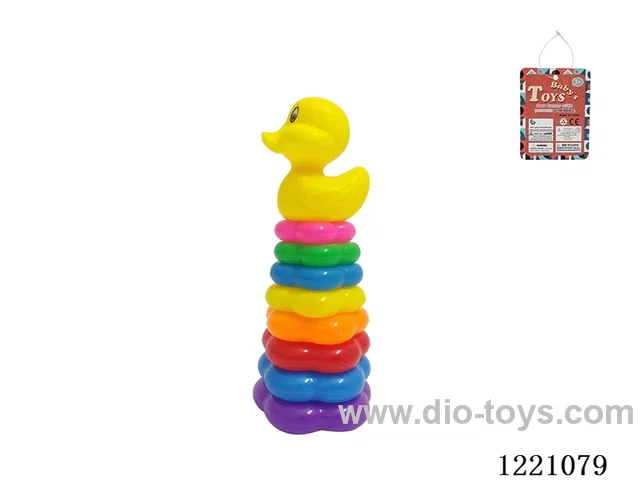 8-Layer Plum-shaped Rainbow Rings (Duck with big head)