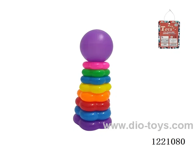 8-Layer Plum-shaped Rainbow Rings (Rooster)