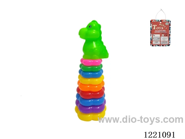 9-Layer Plum-shaped Rainbow Rings (Rooster)