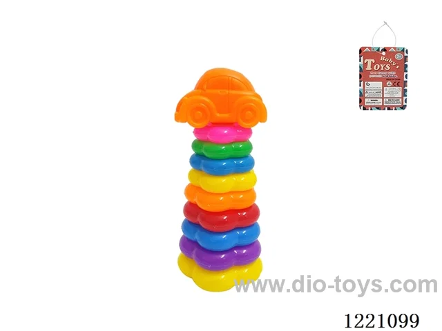 9-Layer Plum-shaped Rainbow Rings (dolphin)