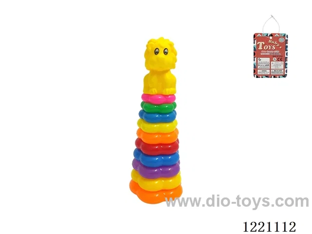 10-Layer Plum-shaped Rainbow Rings (Crocodile)