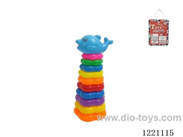 10-Layer Plum-shaped Rainbow Rings (Dolphin)