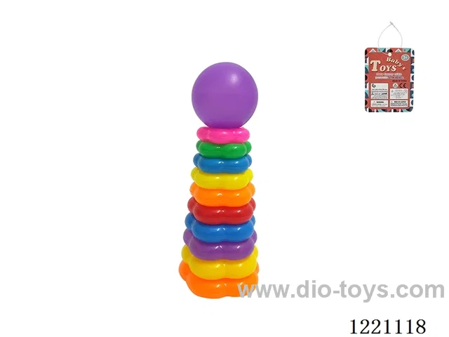 10-Layer Plum-shaped Rainbow Rings (Rooster)