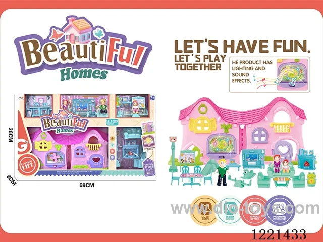 Villa set(with light and music not included 2*AA)