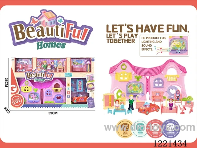 Villa set(with light and music not included 2*AA)