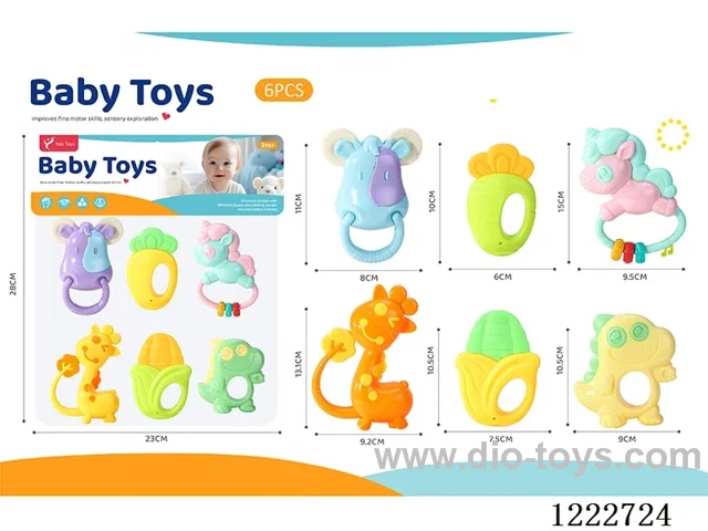 Teether Rattle Series 6PCS