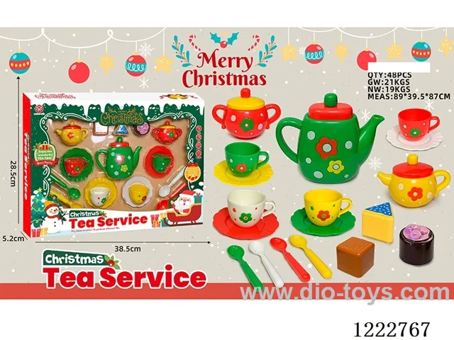 18PCS Christmas Tea Set A