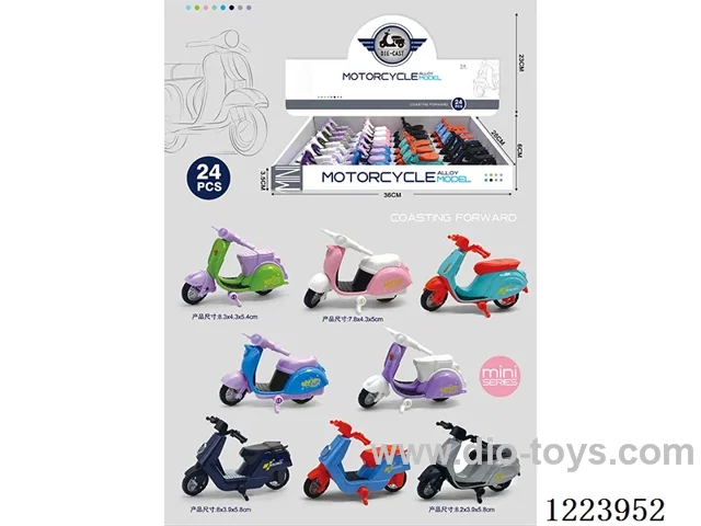 free wheel alloy motorcycle 24PCS