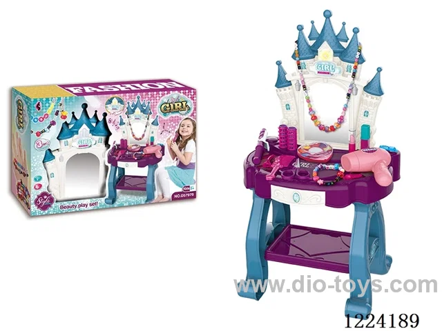 Castle Dresser ( Lights & Music) Grooming Hairdresser/Beader Set 3 in 1