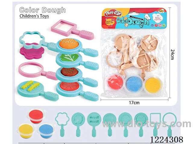 Burger theme colorful clay