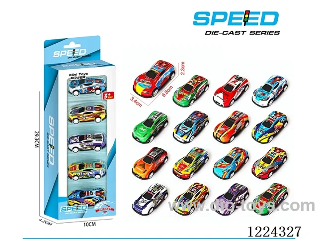Pull Back Tin Cars 5PCS