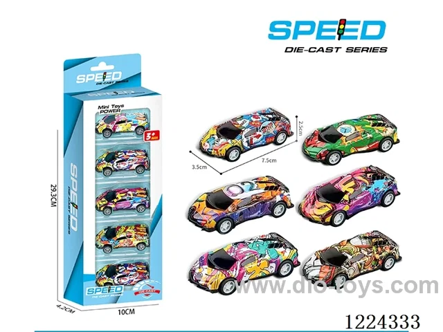Pull Back Tin Cars 5PCS