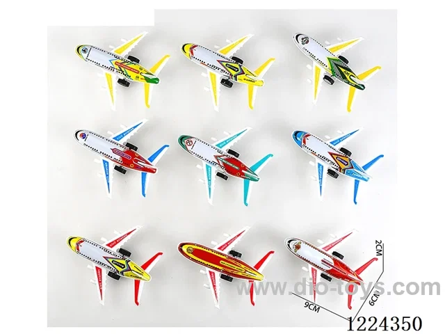 Pull Back Tin Airplane