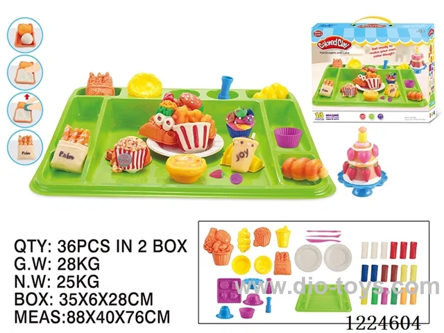 Colorful clay toys