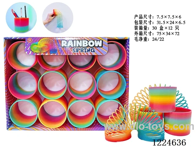 12PCS 7.5CM rainbow circle
