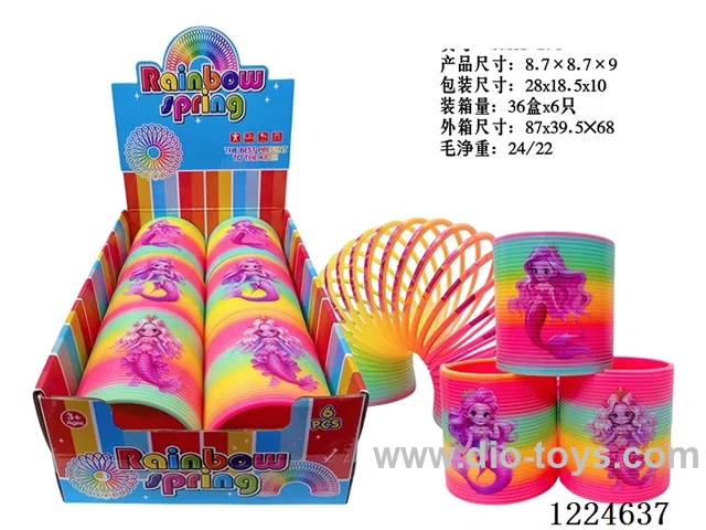 6PCS 8.7CM rainbow circle