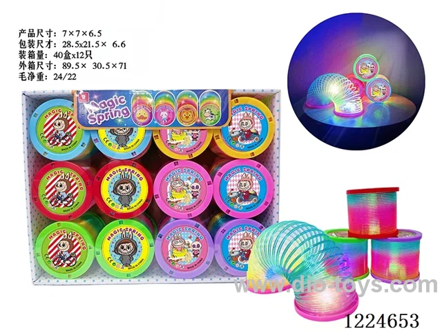 12PCS 7CM rainbow circle with light