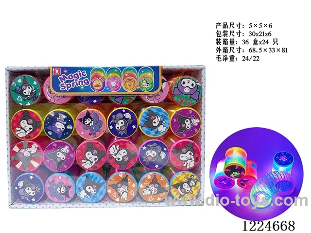 24PCS 5CM rainbow circle with light
