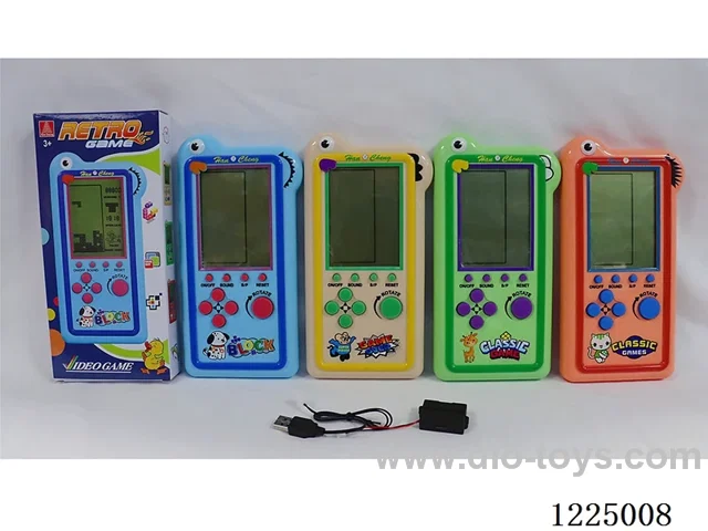 Tetris game machine with USB charging cable
