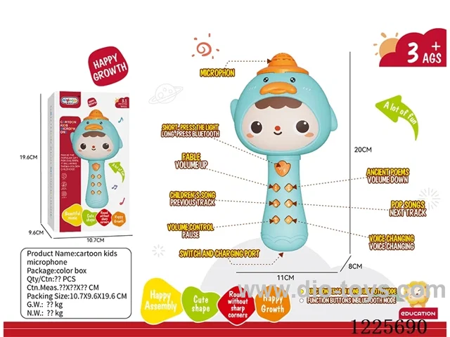 Multi-function microphone with Bluetooth (rechargeable version)