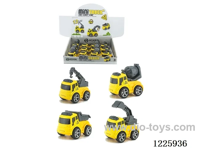 Alloy Inertia Engineering Vehicle(12PCS)
