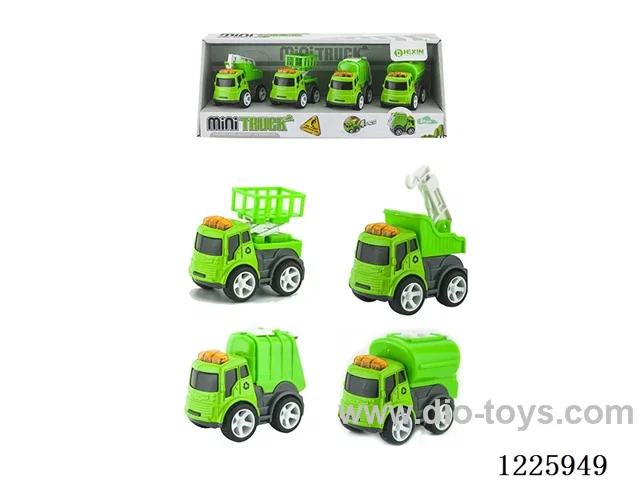 Alloy Inertia Sanitation Vehicle(4PCS)